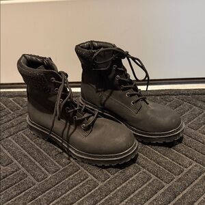 Wild Pair Black Lace Up Boots